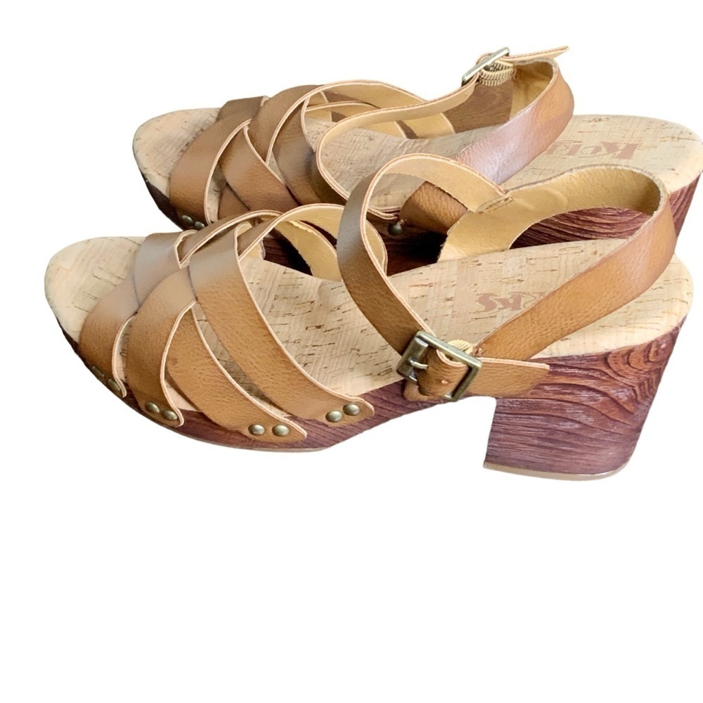 Korks- Naomi dark brown sandals. Size 10 - Picture 8 of 9